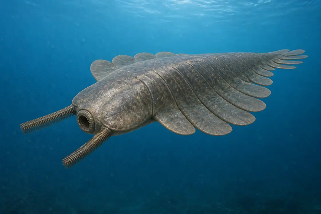 Aegirocassis (Aegirocassis benmoulai) · scientific reconstruction