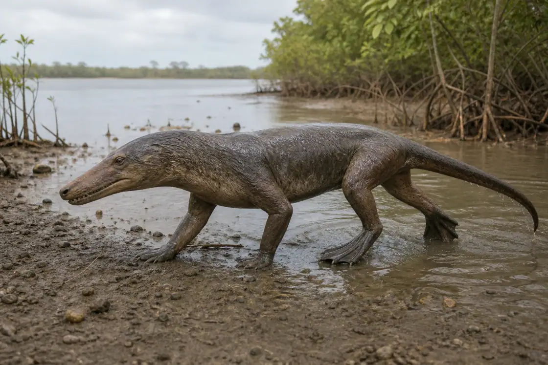 Ambulocetus (Ambulocetus natans) · scientific reconstruction