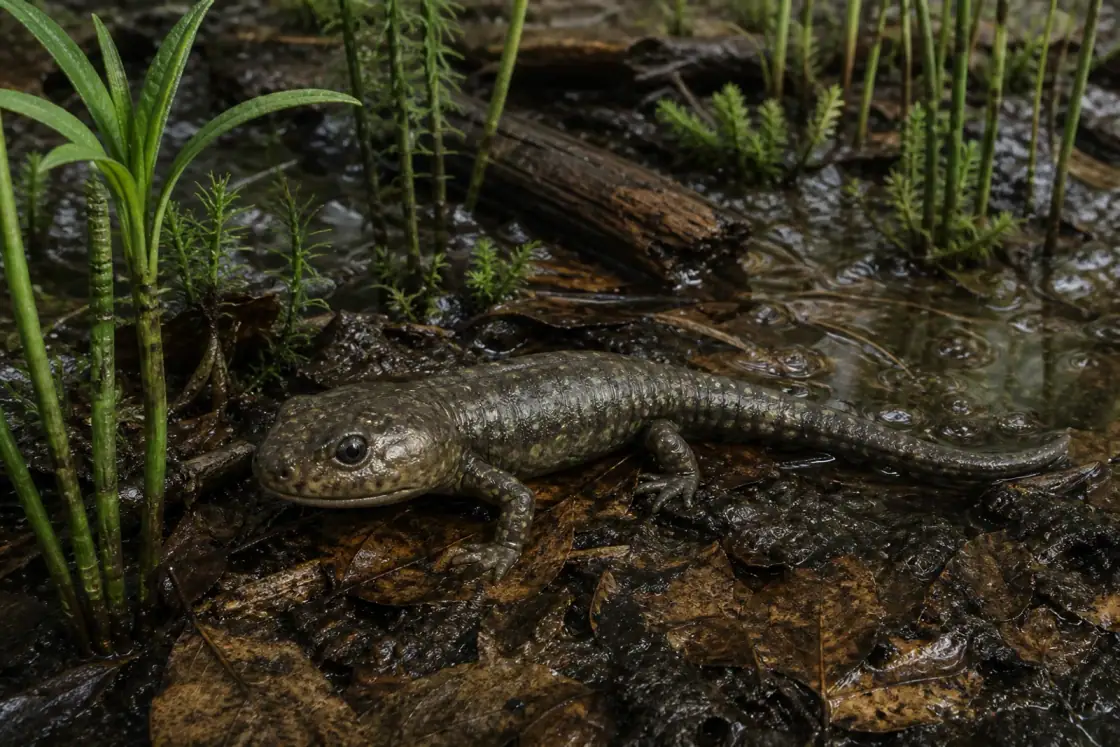 Amphibamus (Amphibamus grandiceps) · scientific reconstruction