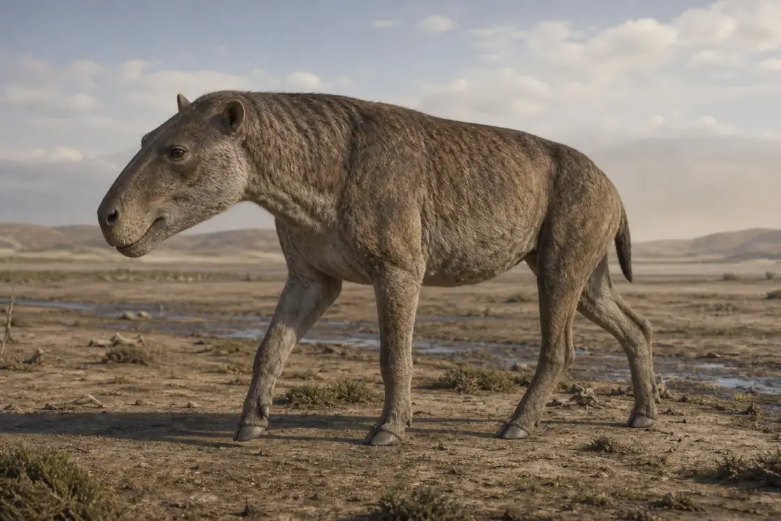 安氏中兽 (Andrewsarchus mongoliensis) · 原创 AI 生成复原图