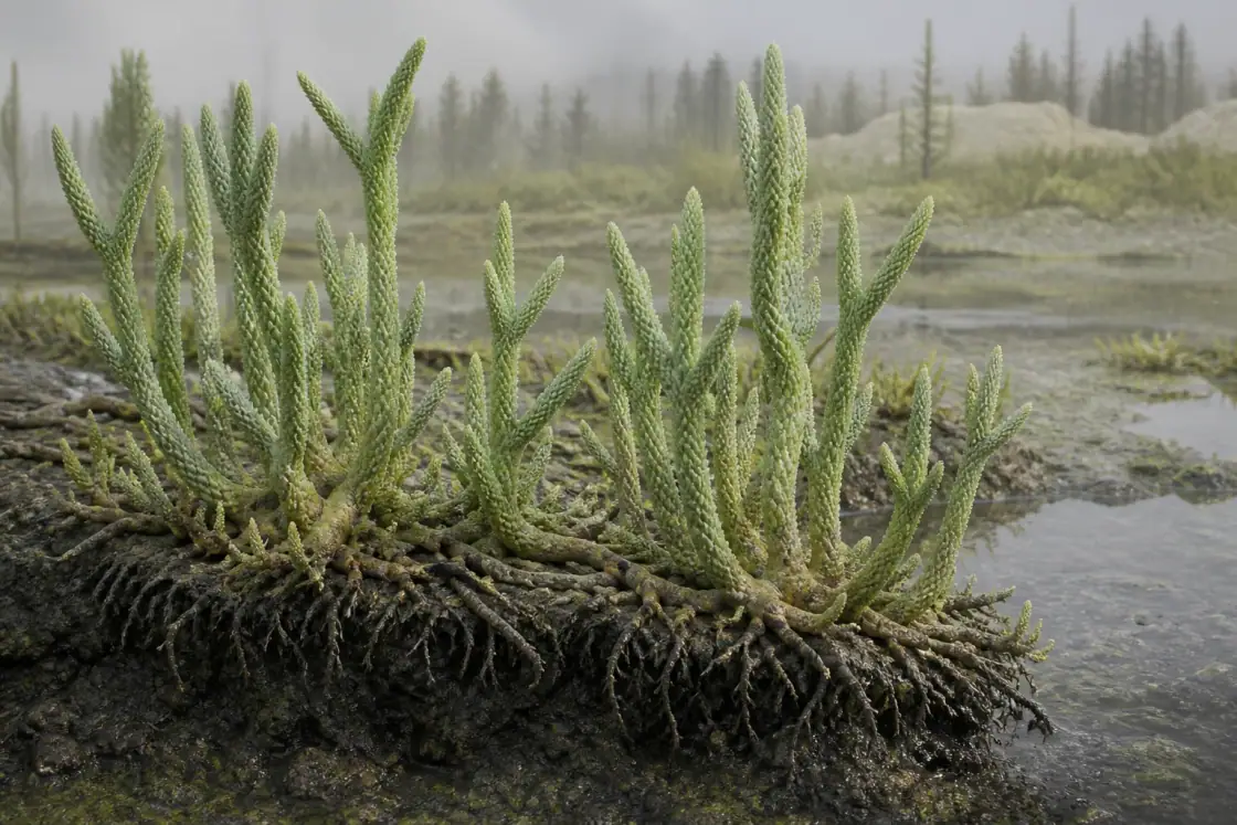 Asteroxylon (Asteroxylon mackiei) · scientific reconstruction