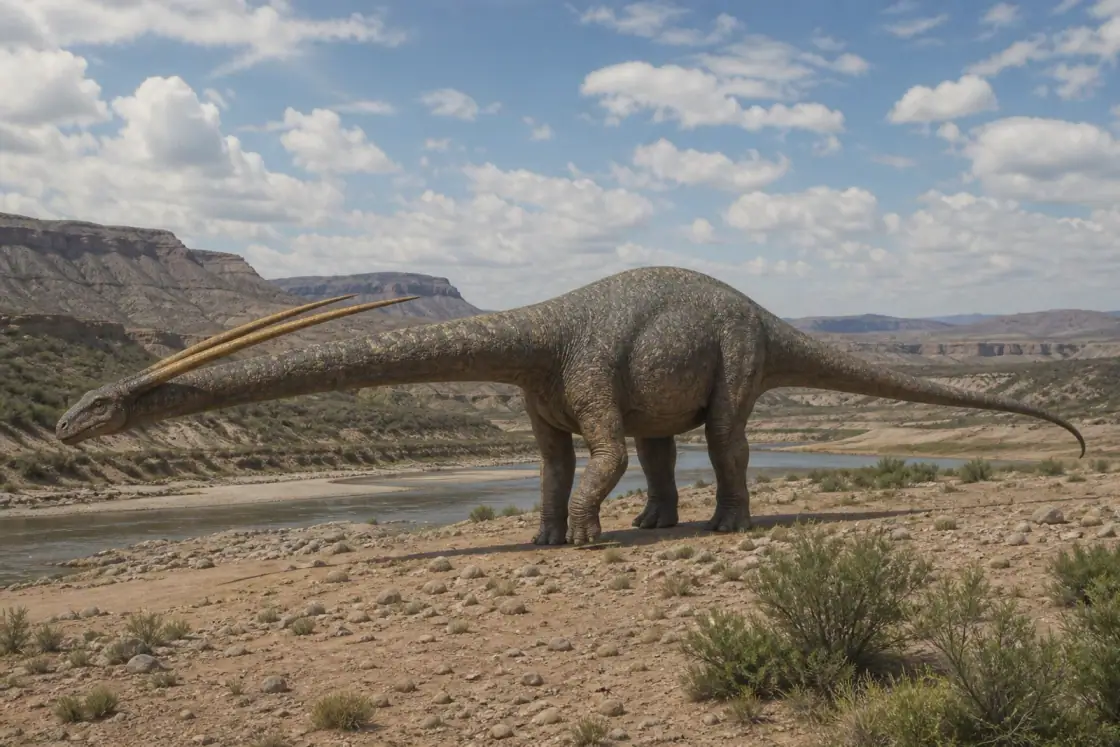 Bajadasaurus (Bajadasaurus pronuspinax) · scientific reconstruction