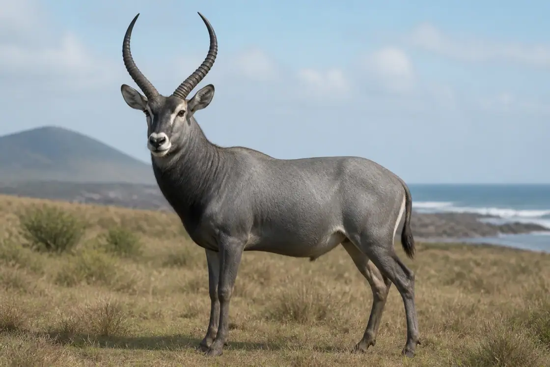 Bluebuck (Hippotragus leucophaeus) · scientific reconstruction