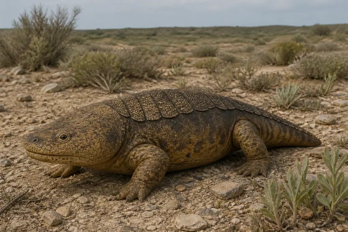 Cacops (Cacops aspidephorus) · scientific reconstruction