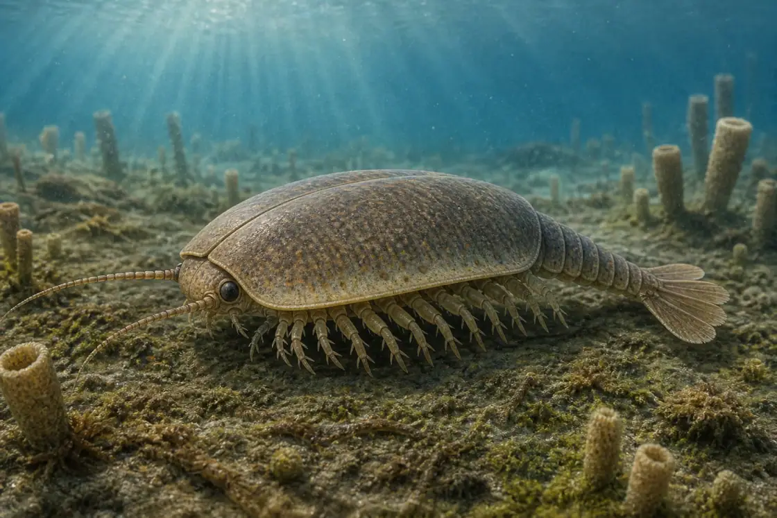 Canadaspis (Canadaspis perfecta) · scientific reconstruction