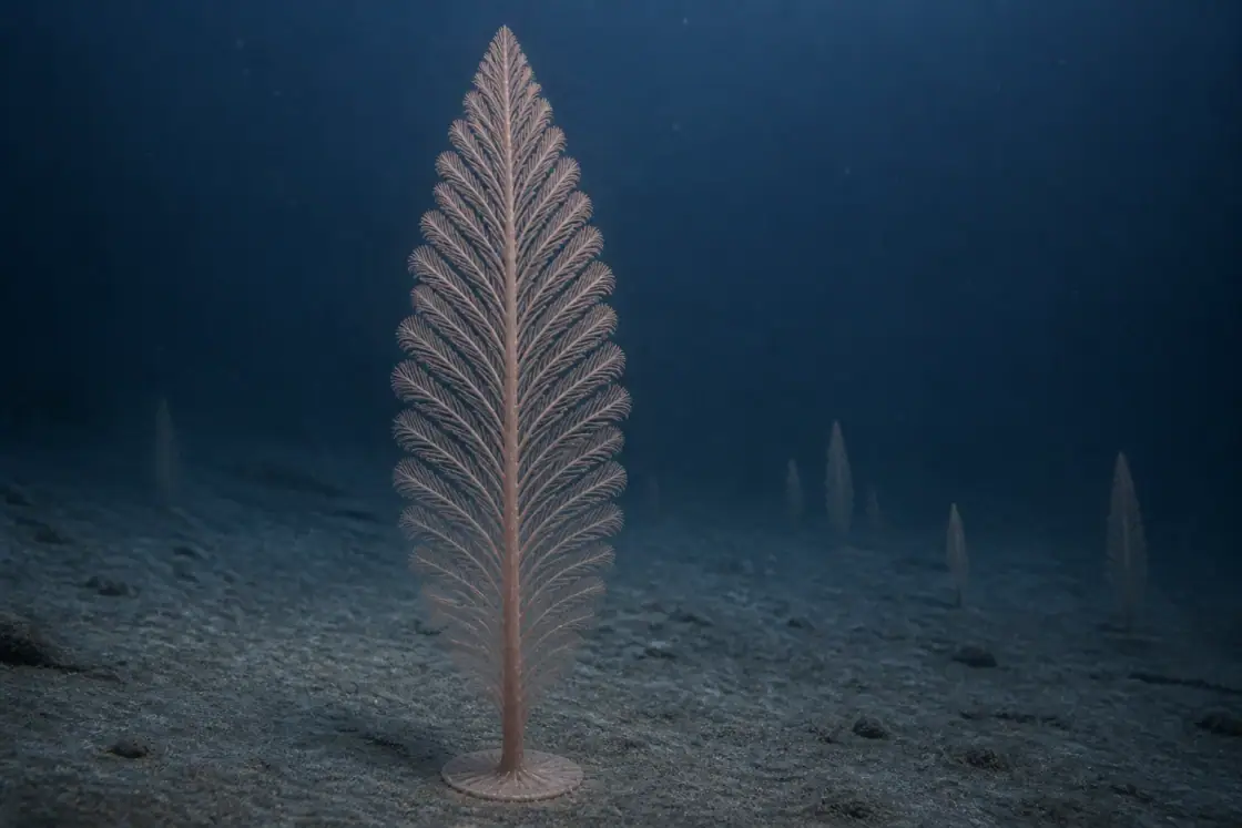 Charnia (Charnia masoni) · scientific reconstruction