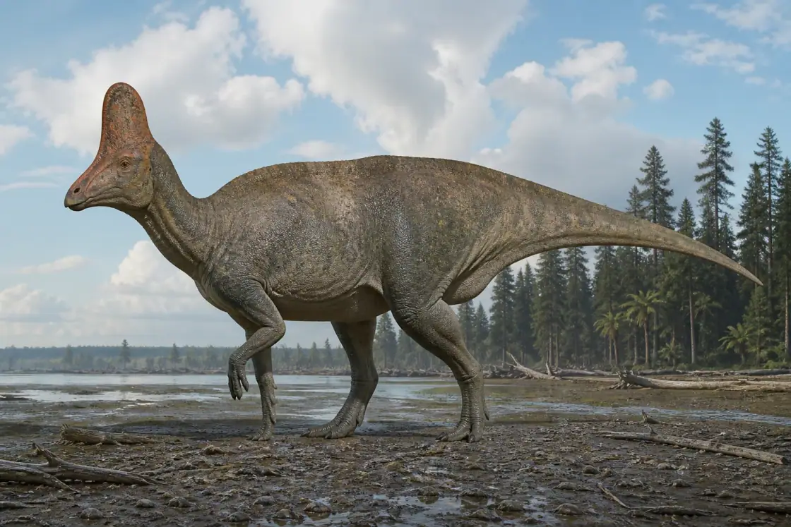 Corythosaurus (Corythosaurus casuarius) · scientific reconstruction