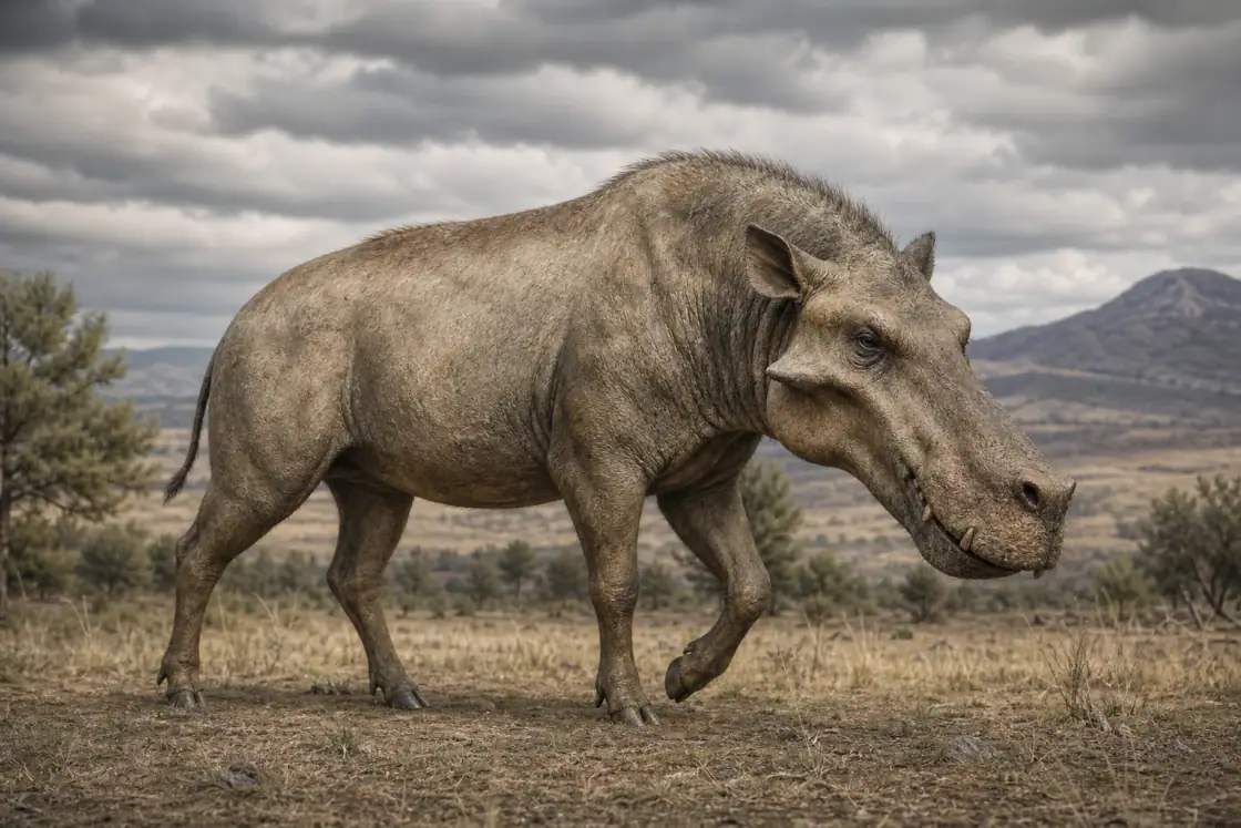 Daeodon (Daeodon shoshonensis) · scientific reconstruction