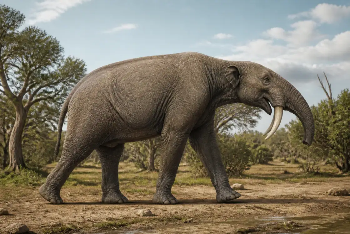 Deinotherium (Deinotherium giganteum) · scientific reconstruction