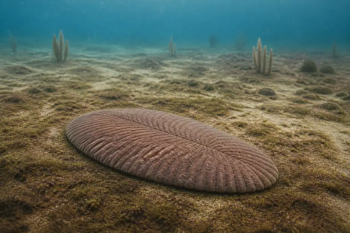 Dickinsonia (Dickinsonia costata) · scientific reconstruction