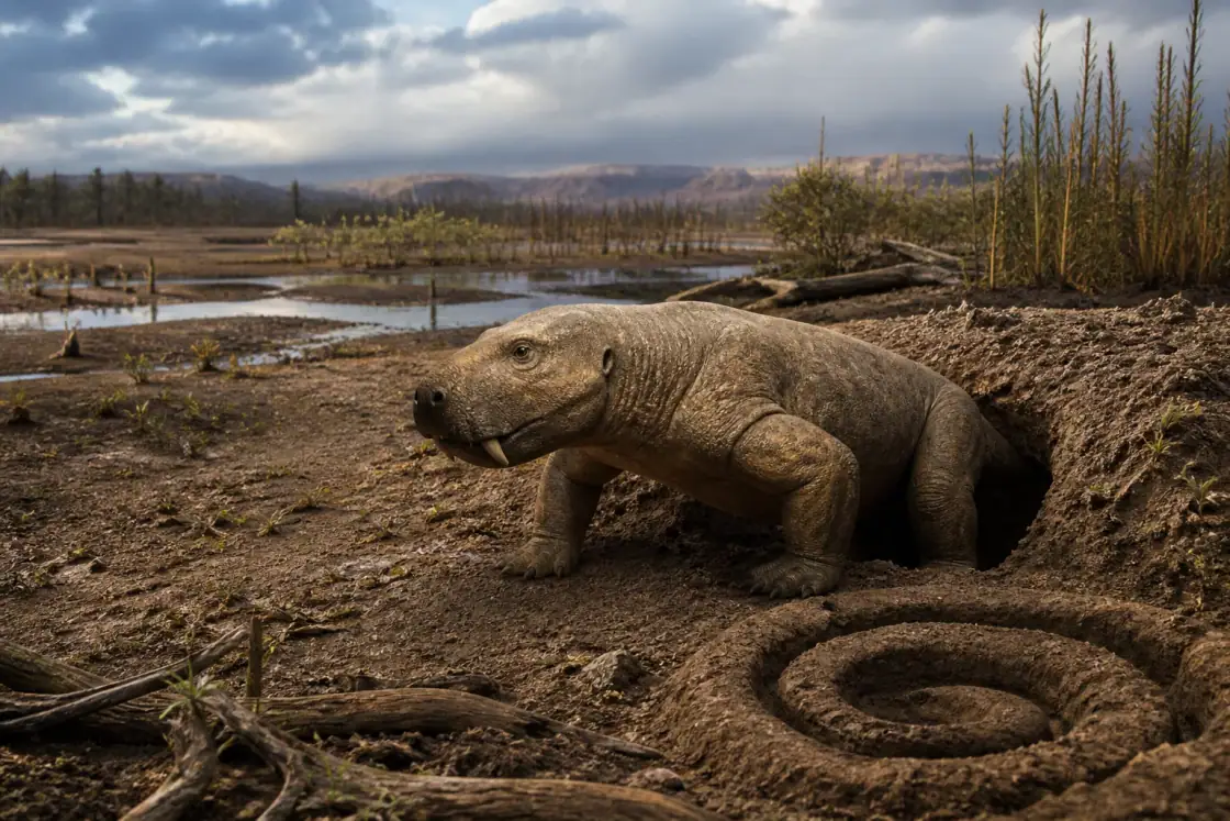 Diictodon (Diictodon feliceps) · scientific reconstruction