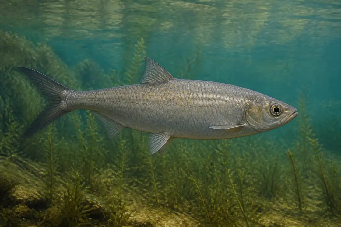 Diplomystus (Diplomystus dentatus) · scientific reconstruction
