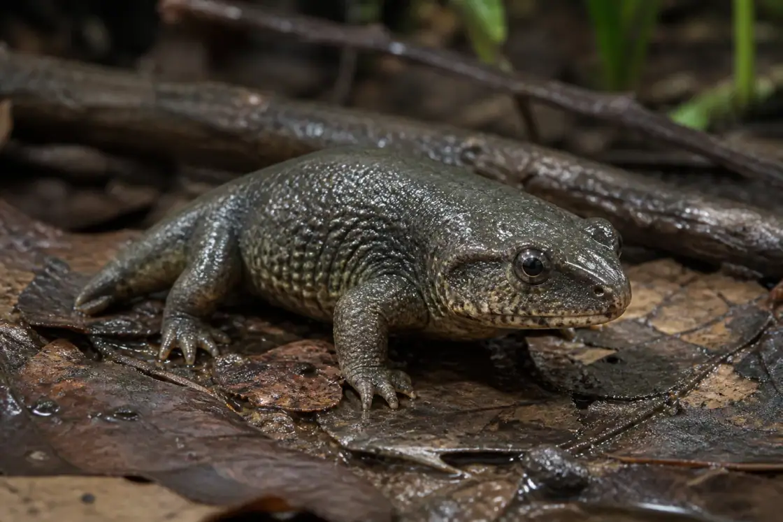 Doleserpeton (Doleserpeton annectens) · scientific reconstruction