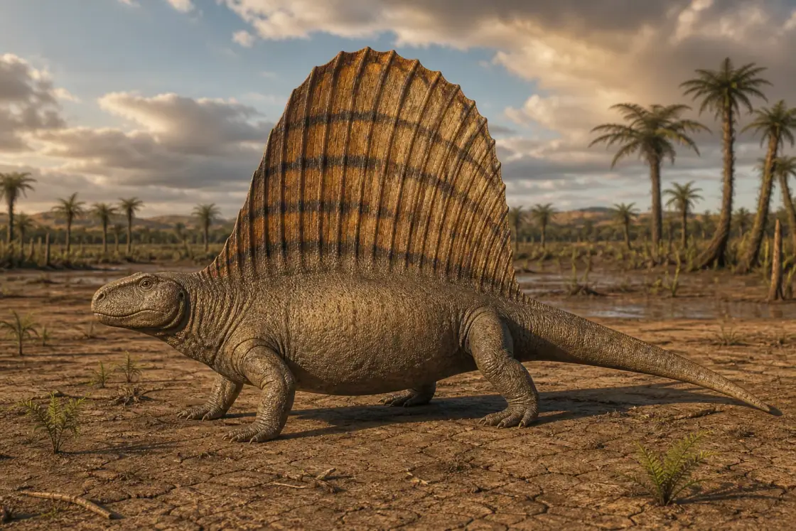 Edaphosaurus (Edaphosaurus pogonias) · scientific reconstruction