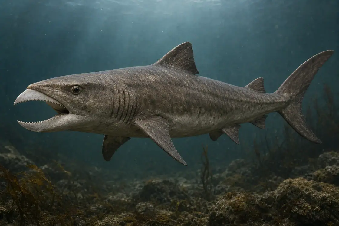 Edestus (Edestus heinrichi) · scientific reconstruction