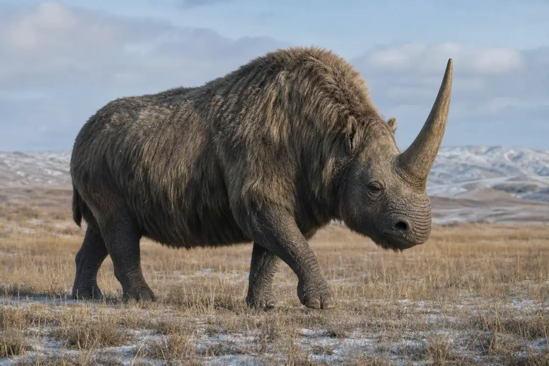 Elasmotherium (Elasmotherium sibiricum) · scientific reconstruction