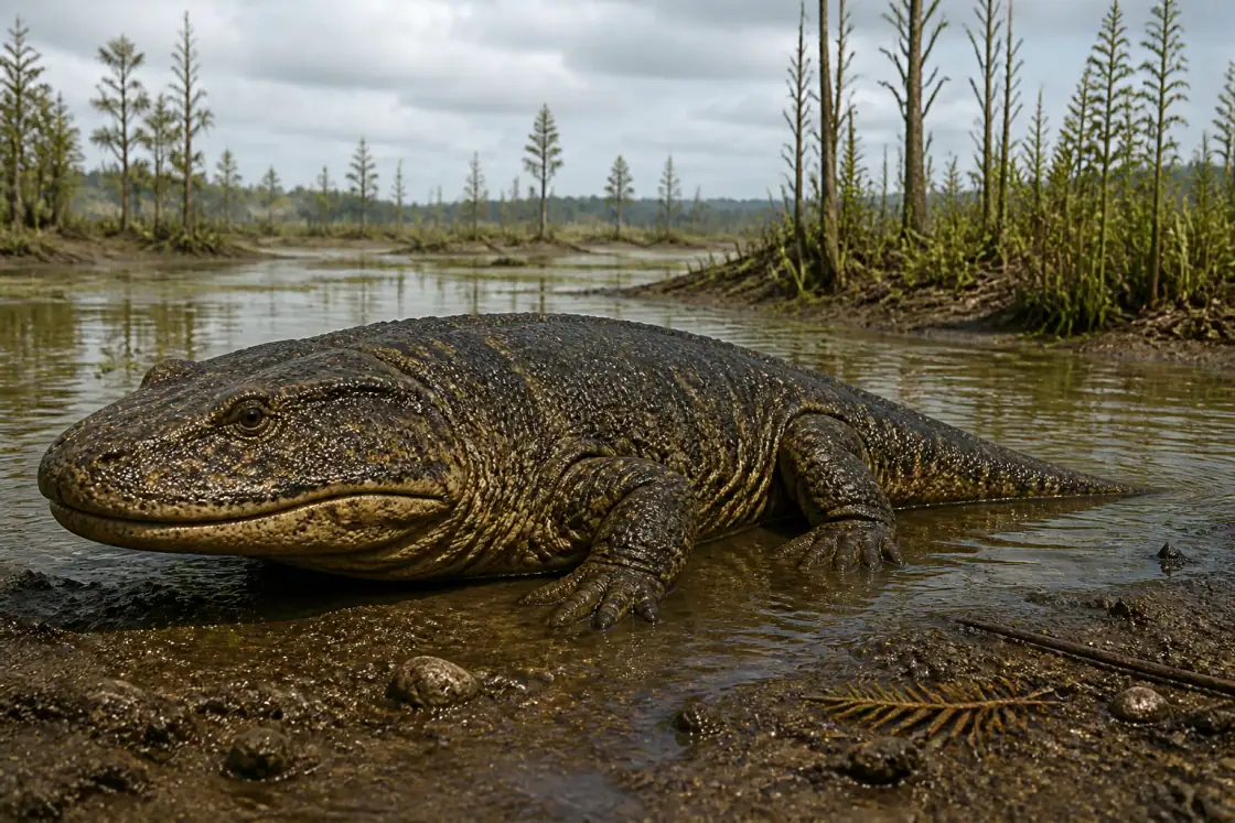 Eryops (Eryops megacephalus) · scientific reconstruction