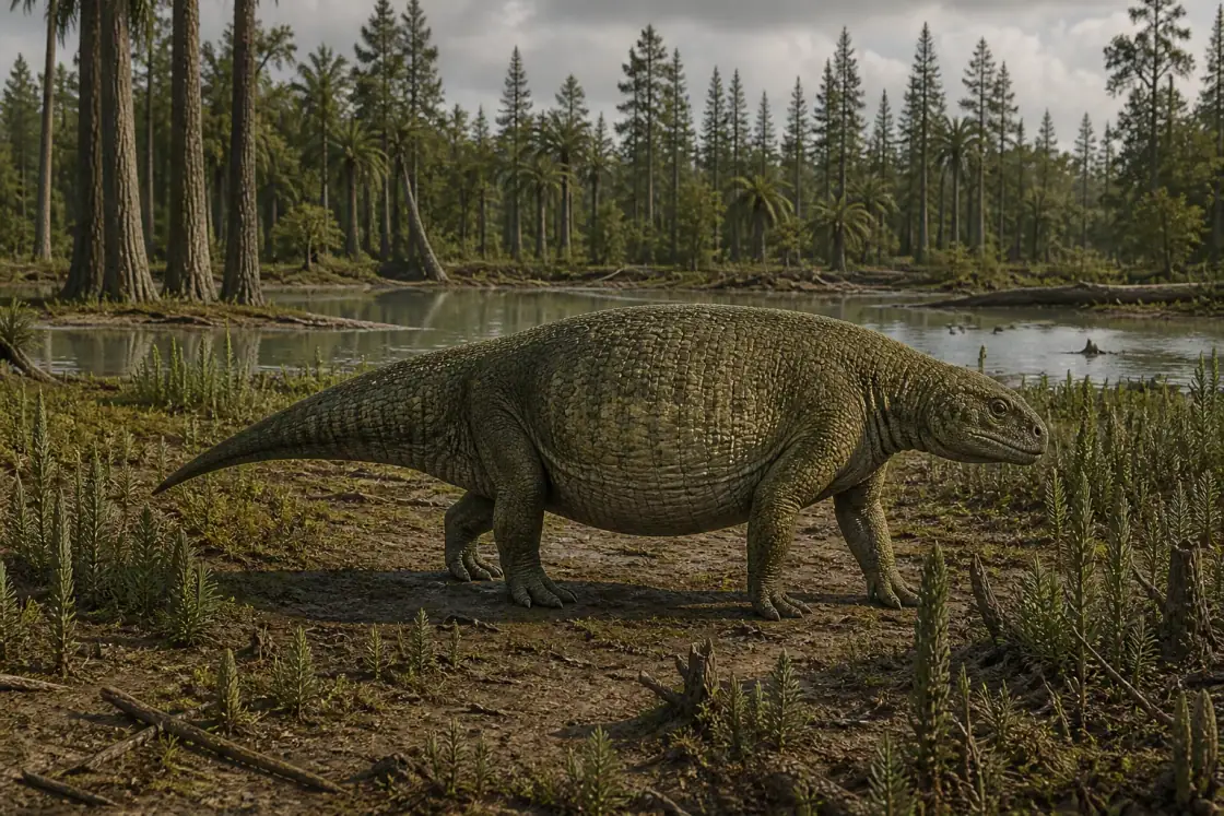 Eunotosaurus (Eunotosaurus africanus) · scientific reconstruction