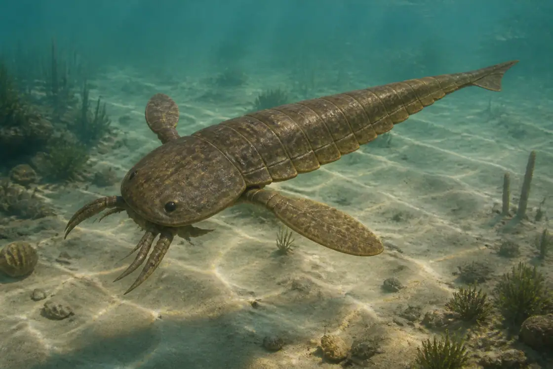 Eurypterus (Eurypterus remipes) · scientific reconstruction