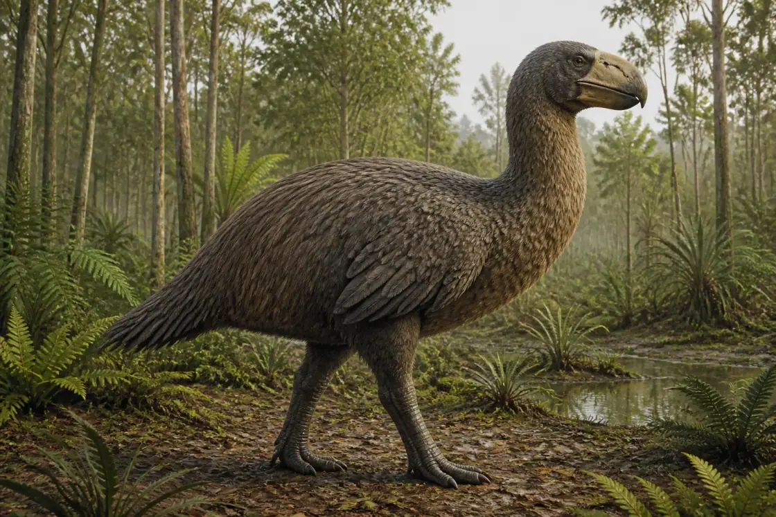 Gastornis (Gastornis parisiensis) · scientific reconstruction