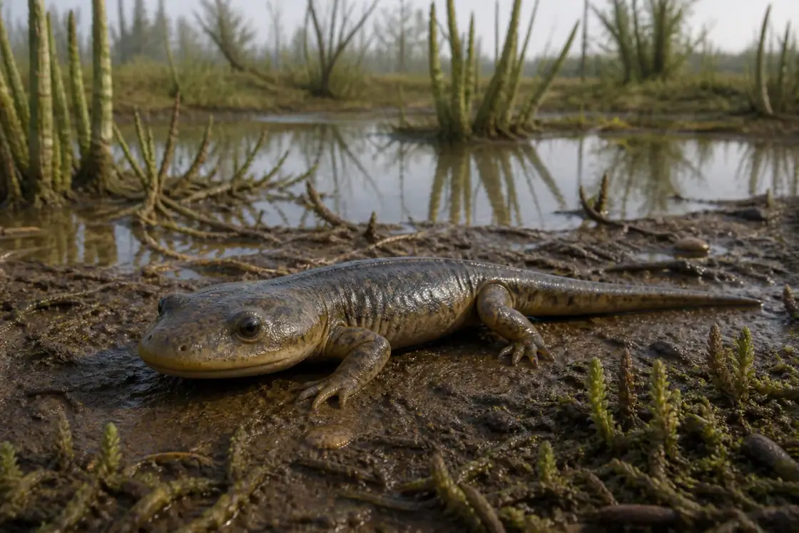 Gerobatrachus (Gerobatrachus hottoni) · scientific reconstruction