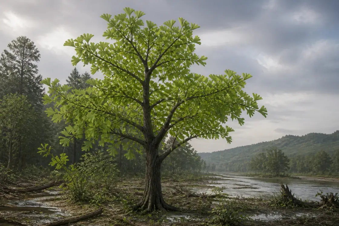 Crane's Ginkgo (Ginkgo cranei) · scientific reconstruction