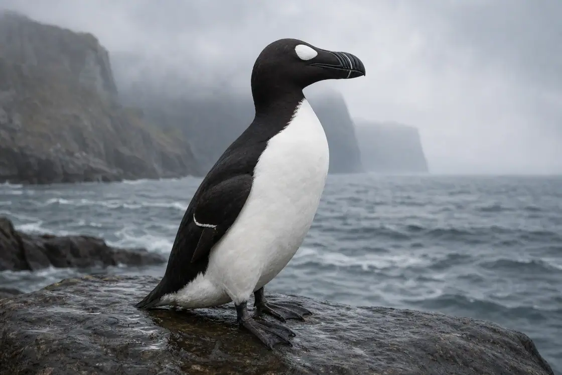 Great Auk original generative reconstruction