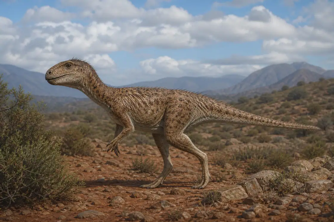 Heterodontosaurus (Heterodontosaurus tucki) · Reconstitution originale générée par IA