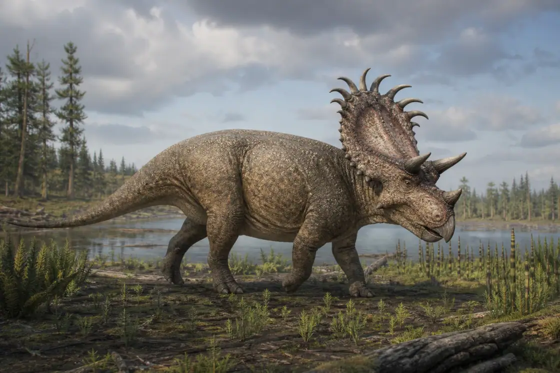 Kosmoceratops (Kosmoceratops richardsoni) · scientific reconstruction