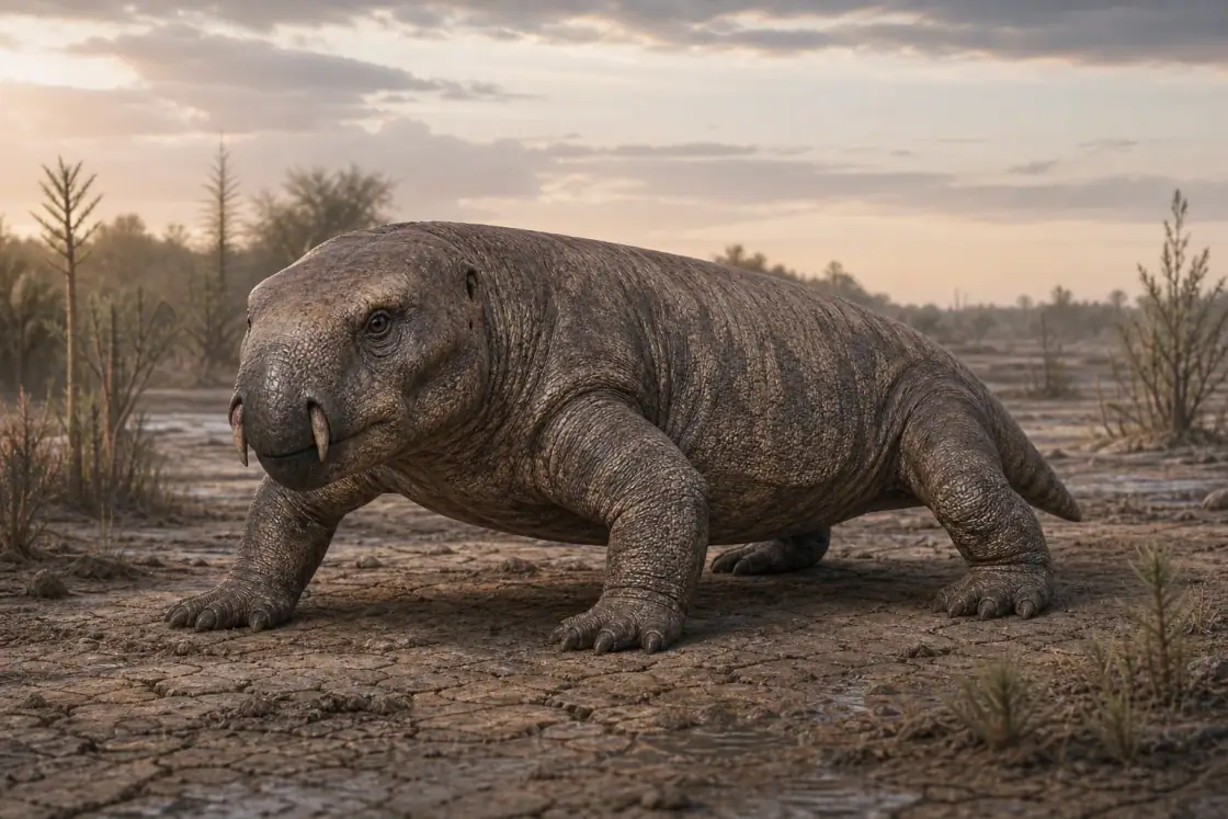 Lystrosaurus (Lystrosaurus murrayi) · scientific reconstruction