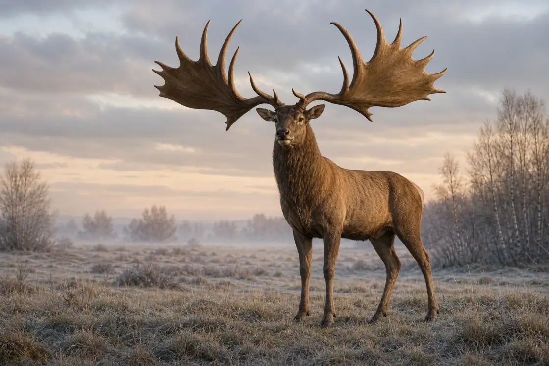 Irish Elk (Megaloceros giganteus) · scientific reconstruction