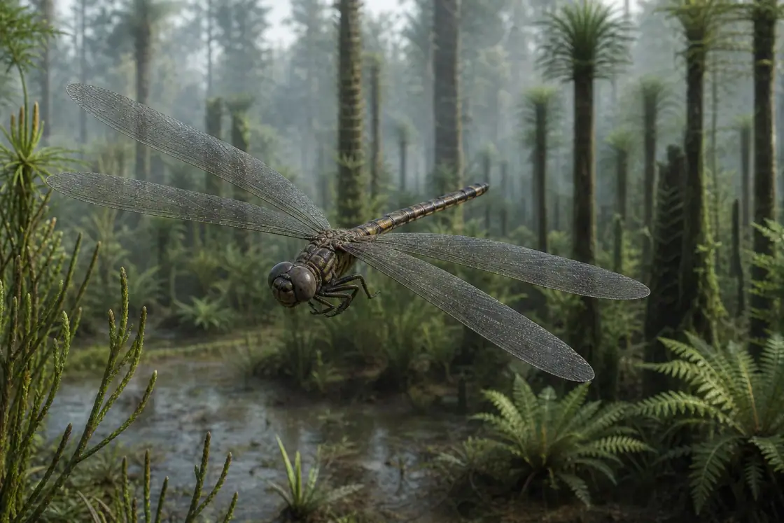 Meganeura (Meganeura monyi) · scientific reconstruction