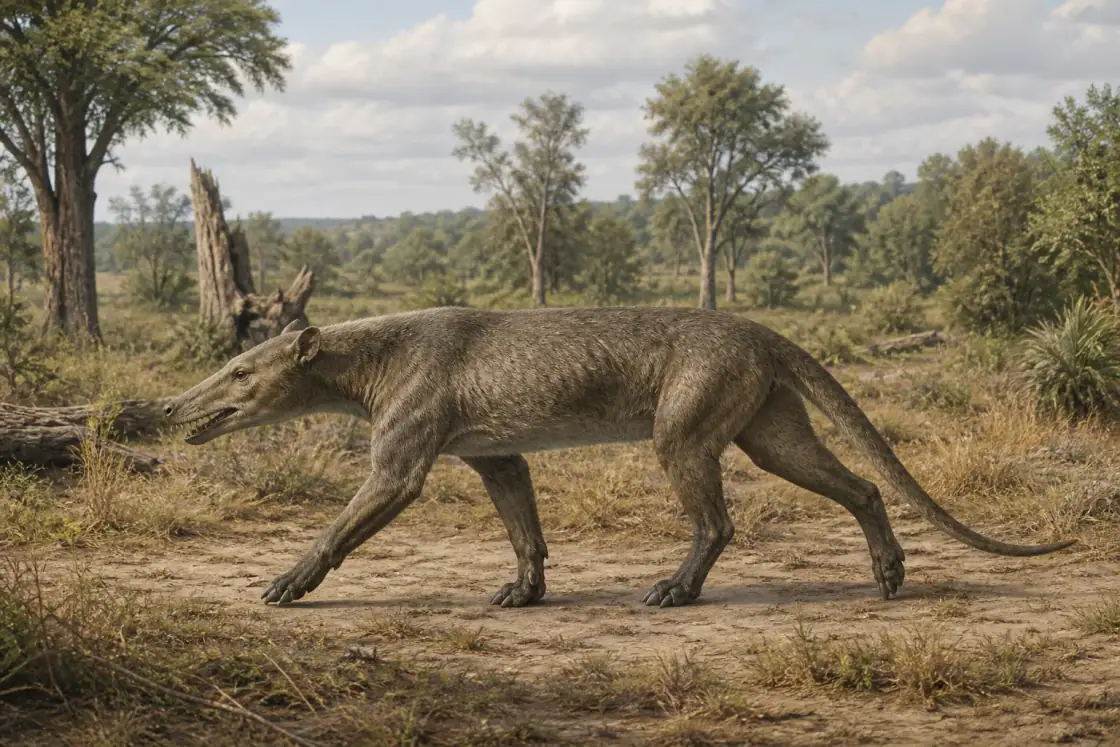 Mesonyx (Mesonyx obtusidens) · Reconstitution originale générée par IA