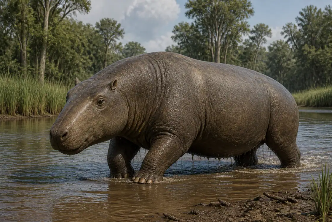 Metamynodon (Metamynodon planifrons) · scientific reconstruction