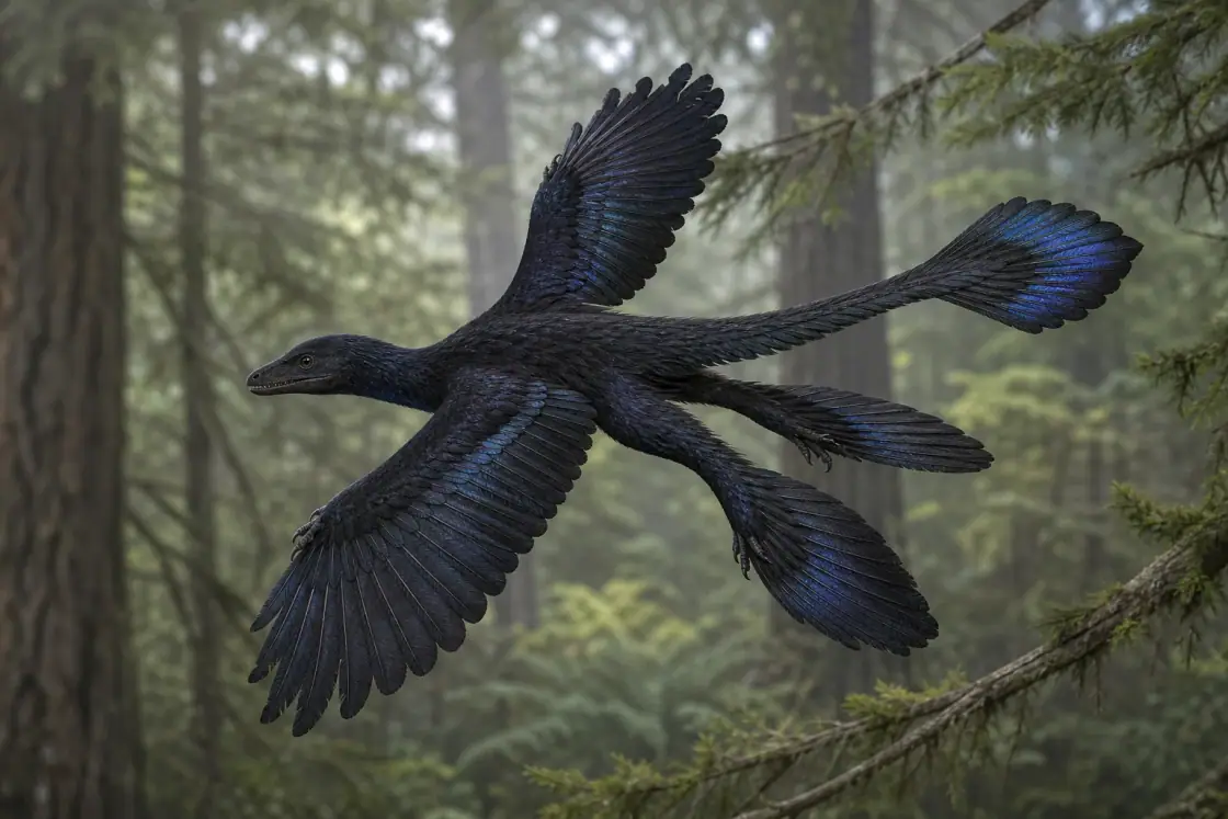 Microraptor (Microraptor gui) · scientific reconstruction