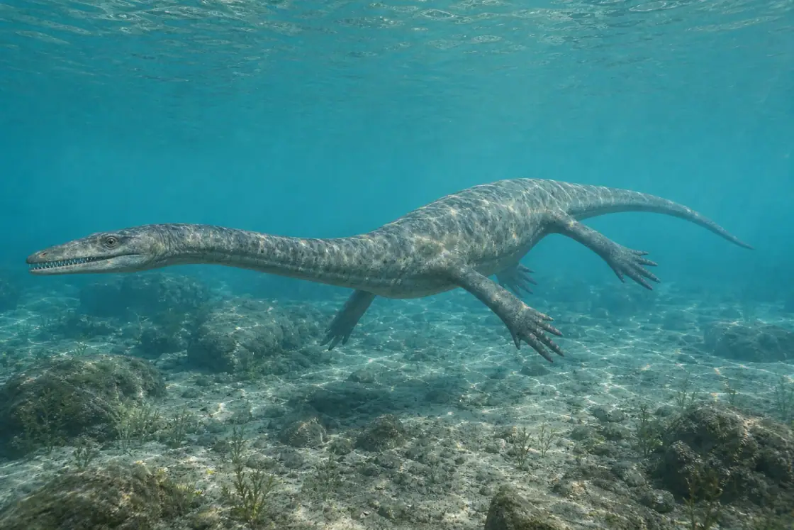 Nothosaurus (Nothosaurus mirabilis) · scientific reconstruction