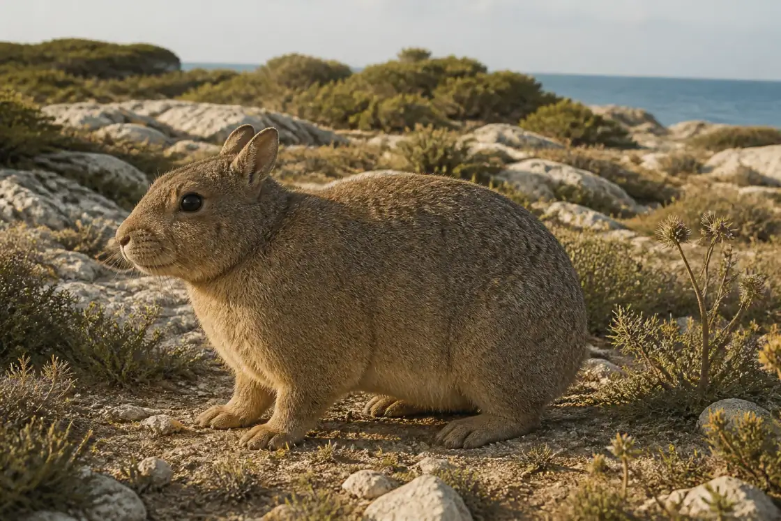Menorcan Giant Rabbit (Nuralagus rex) · scientific reconstruction