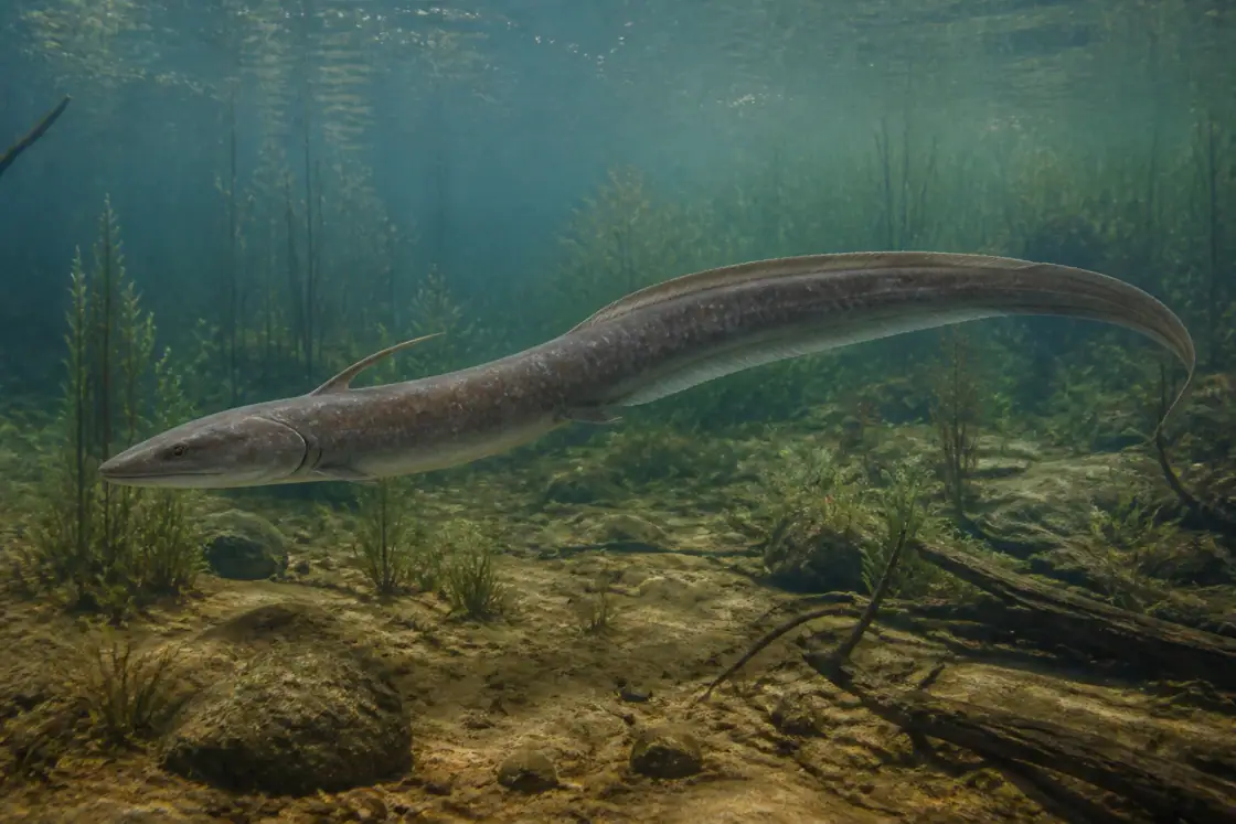 Orthacanthus (Orthacanthus senckenbergianus) · scientific reconstruction