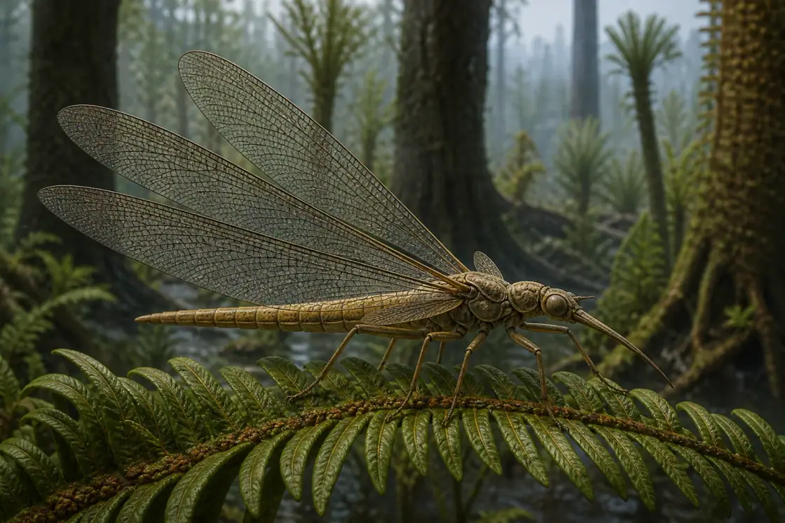 Palaeodictyoptera (Palaeodictyoptera) · scientific reconstruction