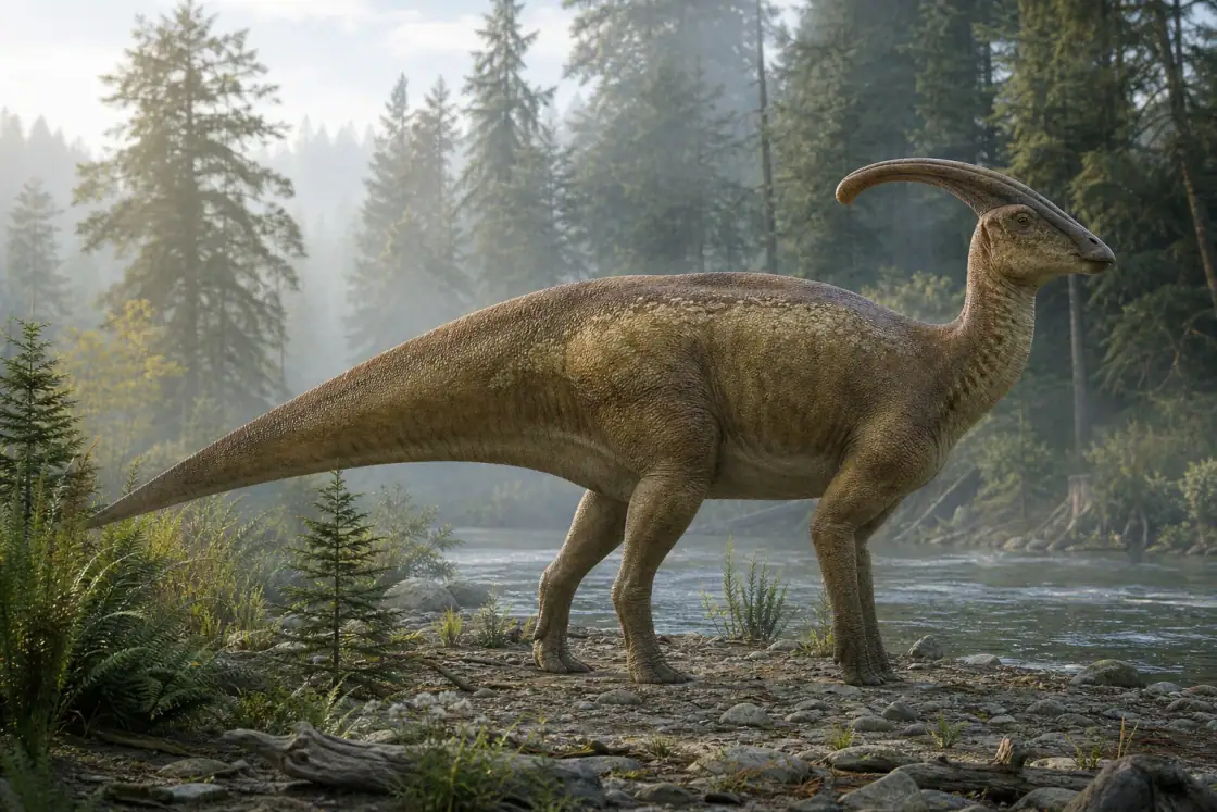 Parasaurolophus (Parasaurolophus walkeri) · scientific reconstruction