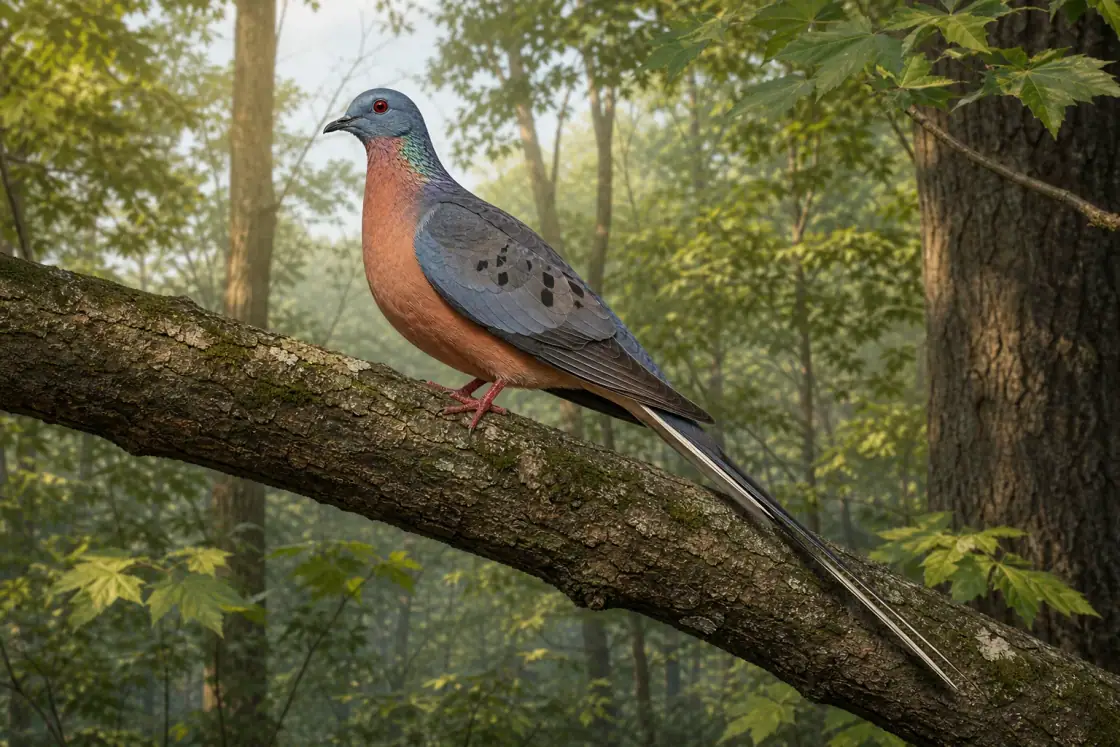 Passenger Pigeon (Ectopistes migratorius) · scientific reconstruction