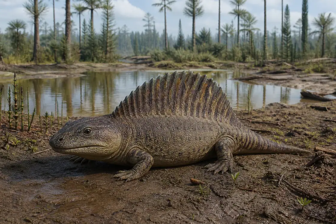 Platyhystrix (Platyhystrix rugosus) · scientific reconstruction