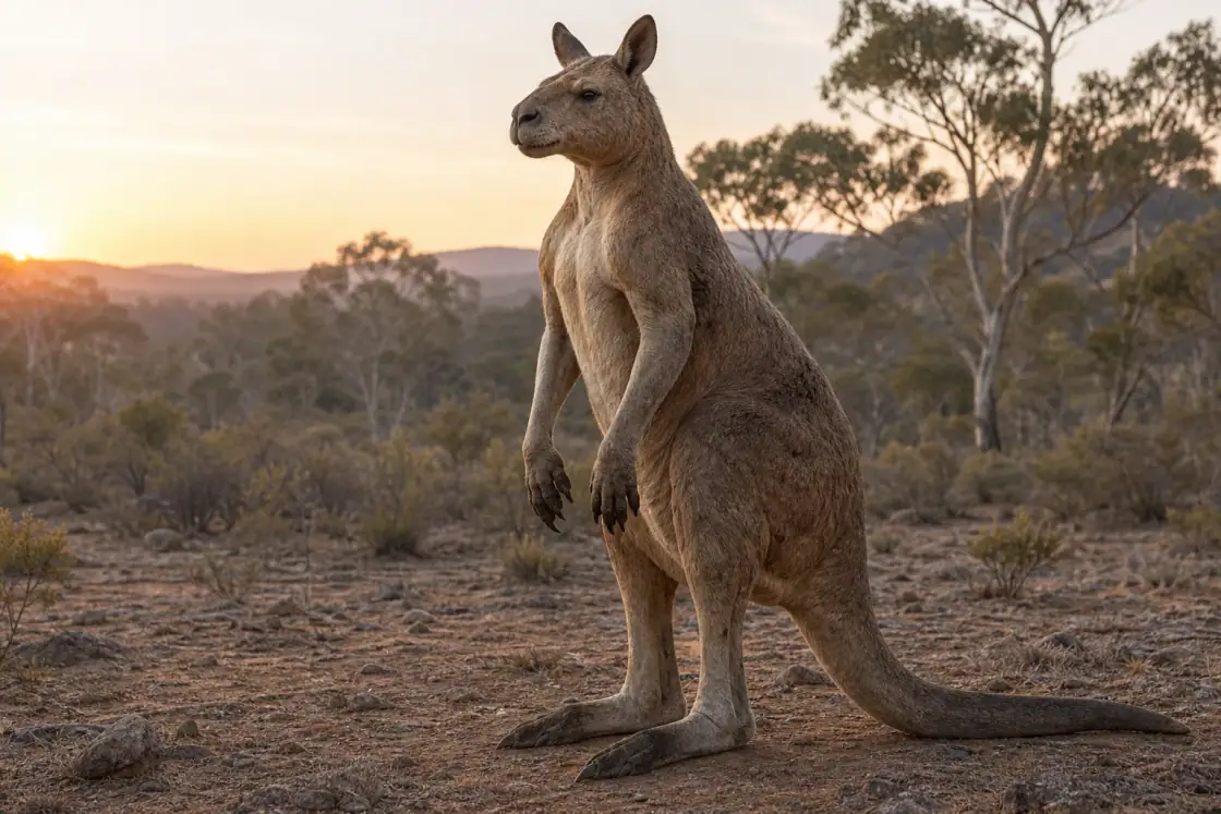 Giant Short-faced Kangaroo (Procoptodon goliah) · scientific reconstruction