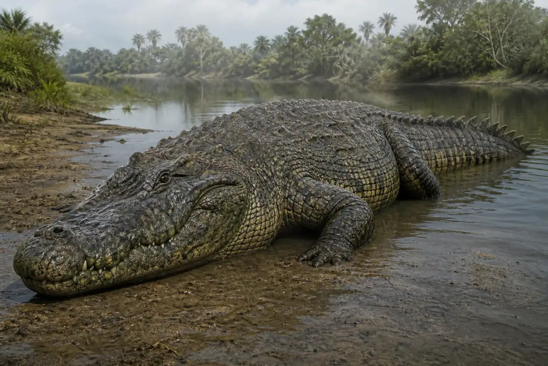 Purussaurus (Purussaurus brasiliensis) · scientific reconstruction