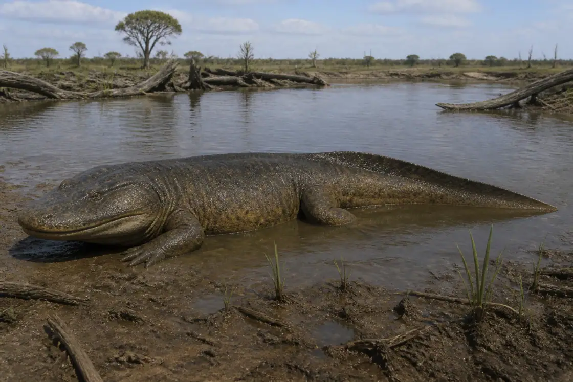 Rhinesuchus (Rhinesuchus whaitsi) · scientific reconstruction