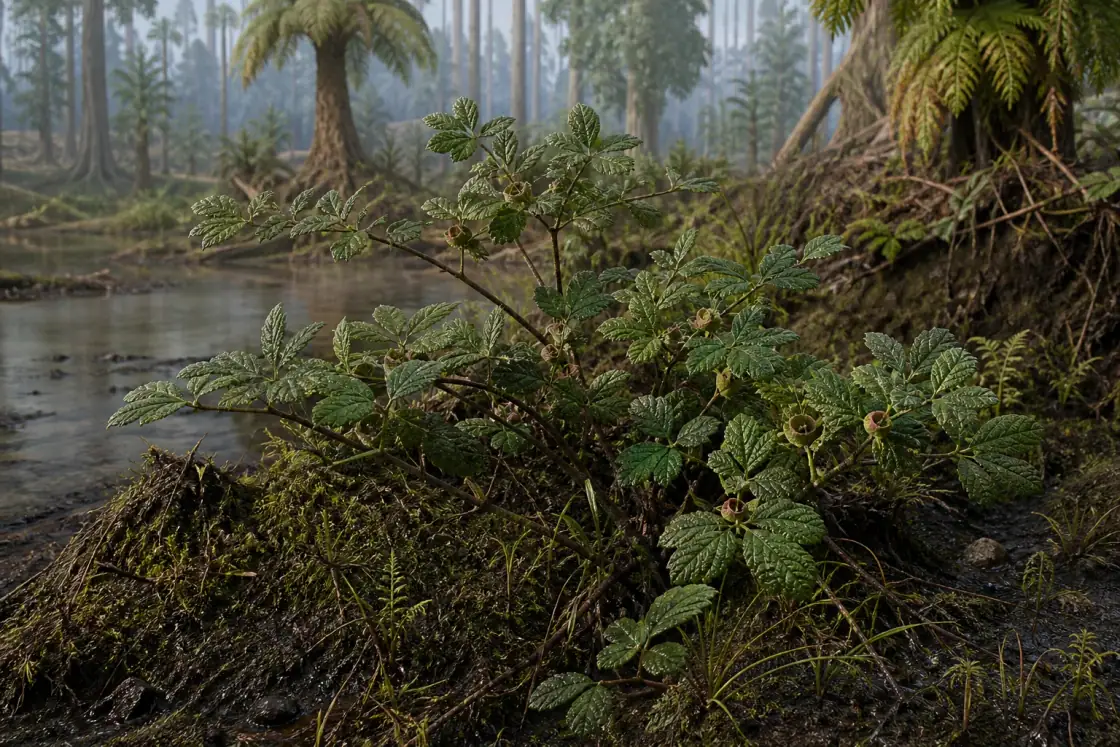 Sagenopteris (Sagenopteris rhoifolia) · scientific reconstruction