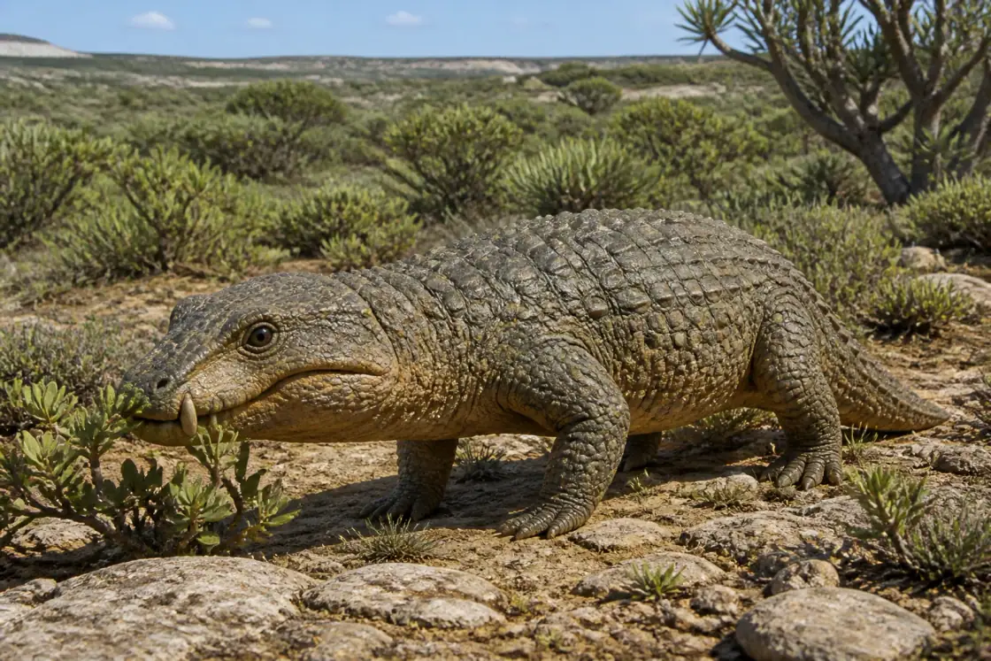 Simosuchus (Simosuchus clarki) · scientific reconstruction