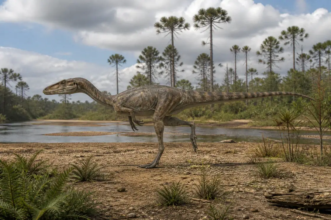Staurikosaurus (Staurikosaurus pricei) · scientific reconstruction