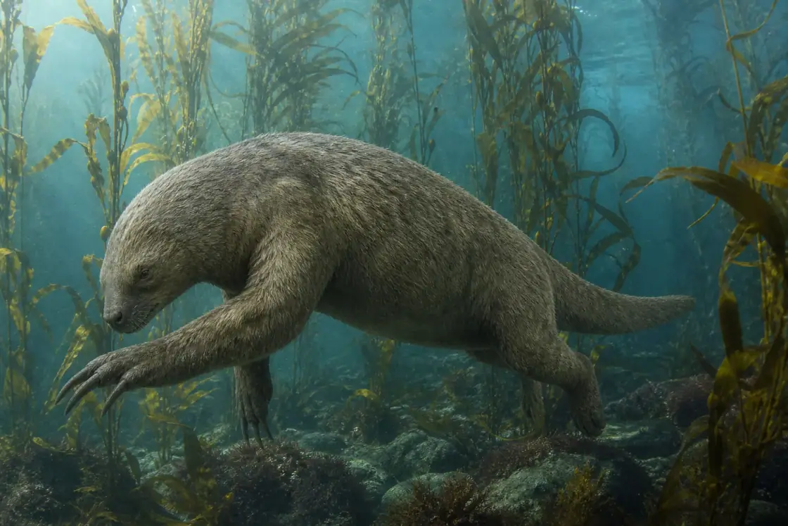 Thalassocnus (Thalassocnus natans) · scientific reconstruction