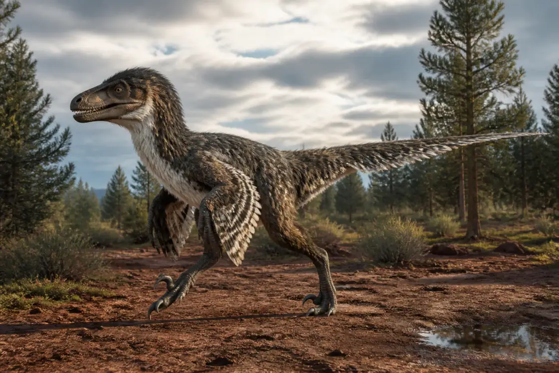 Utahraptor (Utahraptor ostrommaysorum) · scientific reconstruction